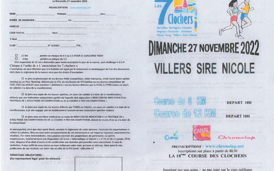 La course des 7 clochers